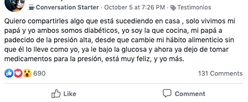 no name testimonio